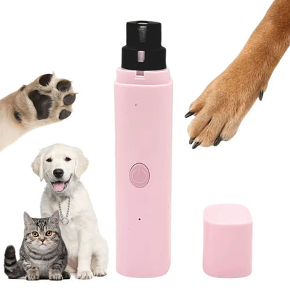 Electric Cat Dog Nail Grinder with LED Light Quiet Nail Grooming 