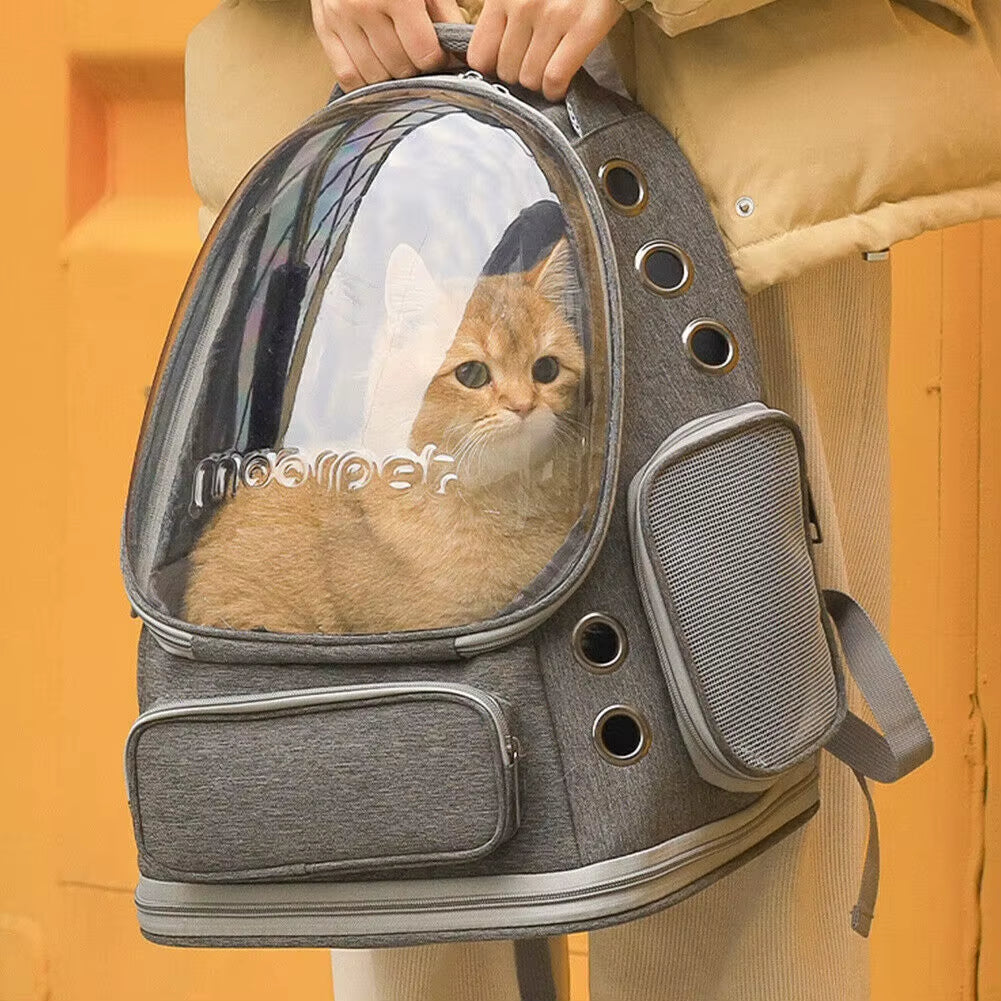 Astronaut Window Dog Cat Carrier Transparent Backpack Pet Travel Bag