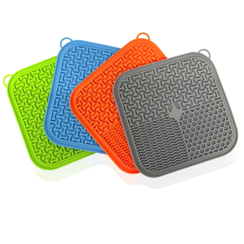  Premium Lick Pad with Suction Cups for Pet Anxiety Relief and Slow Feeder.