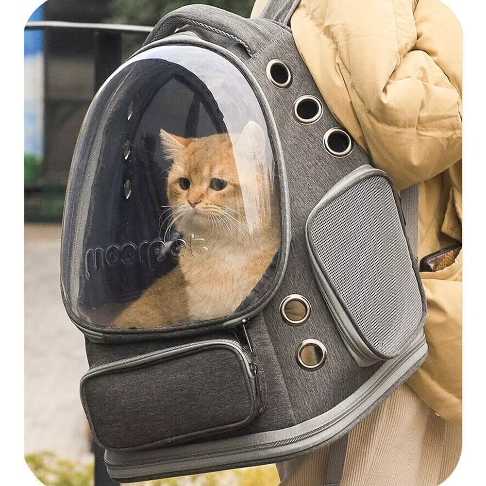 Astronaut Window Dog Cat Carrier Transparent Backpack Pet Travel Bag