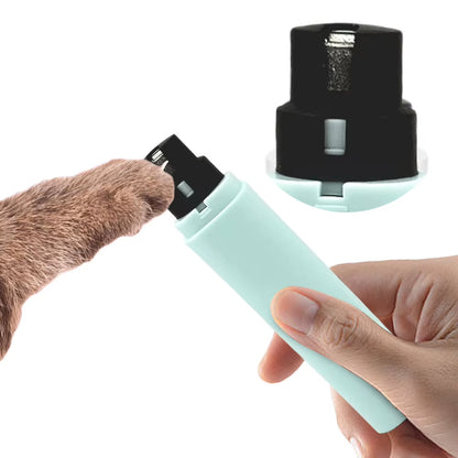 Electric Cat Dog Nail Grinder with LED Light Quiet Nail Grooming 