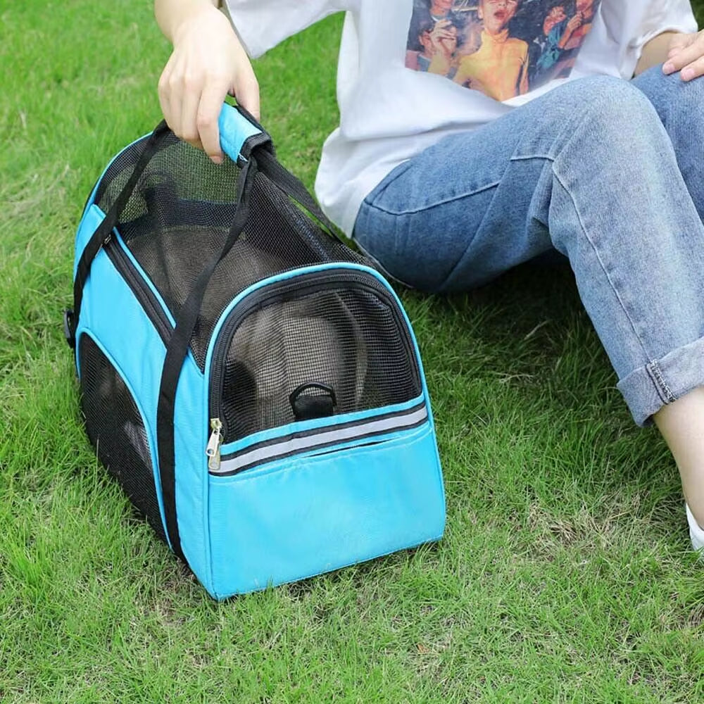 Large Pet Carrier Bag AVC Portable Soft Fabric Fold Dog Cat Puppy Travel Bag