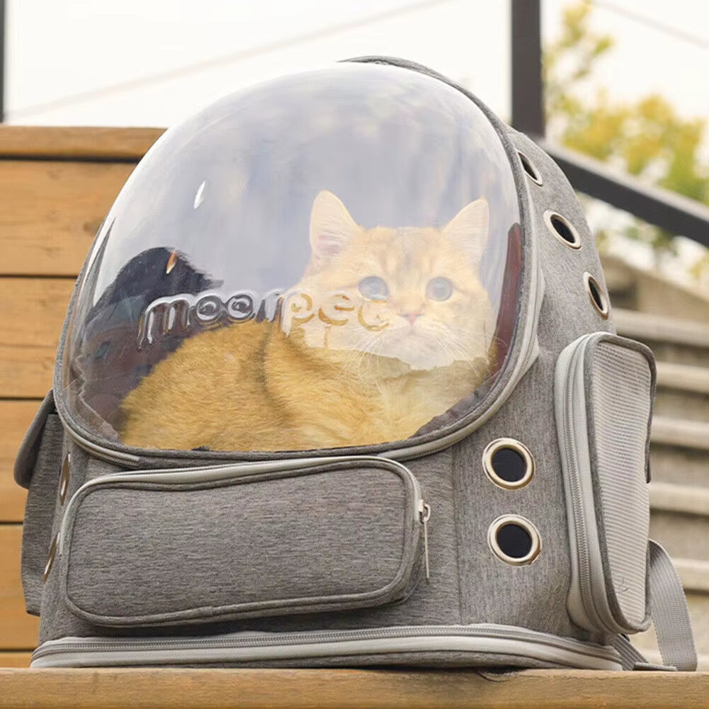 Astronaut Window Dog Cat Carrier Transparent Backpack Pet Travel Bag