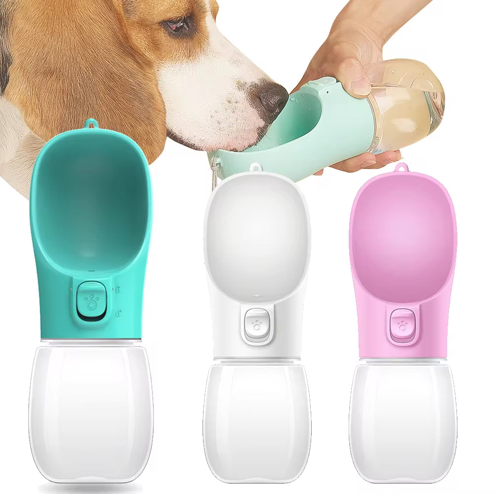 Portable Dog And Cat Water Bottle Outdoor Leakproof Walking Drinking Bowls 