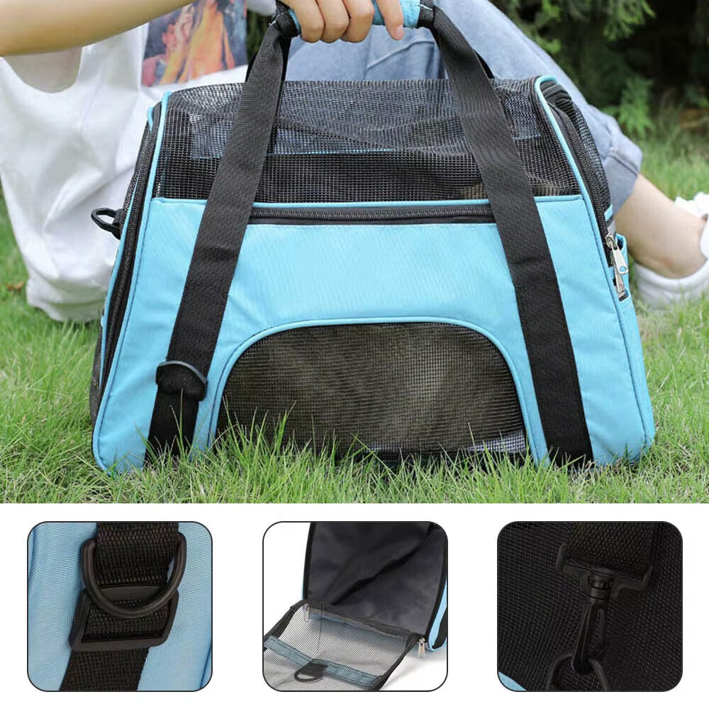 Large Pet Carrier Bag AVC Portable Soft Fabric Fold Dog Cat Puppy Travel Bag